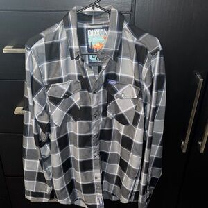 DIXXON Monochrome Plaid Flannel Shirt